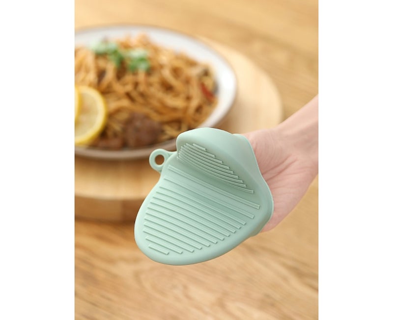 Mini Oven Gloves for Baking, Cooking, Grilling (Green) - Image 3