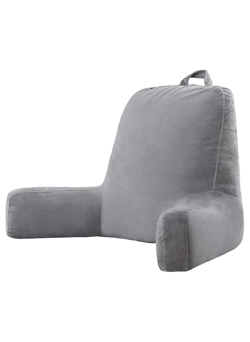 Joyching Backrest Reading Pillows for Sitting in Bed Adults - Plush Pillow with Shredded Memory Foam Arm Rests Supportive Neck Pillow for Reading or Watching TV - Image 1