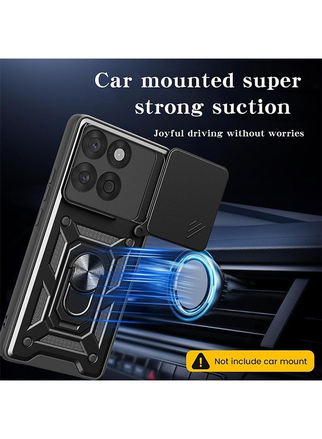 Realfrog Motorola Edge 60 Fusion 5G Case Cover Protector Accessories with Camera Len Protection Anti-Scratch Shockproof Anti-Fingerprints Back Cover with 360 Car Mount Magnetic Ring Holder Case Protector  - Image 4