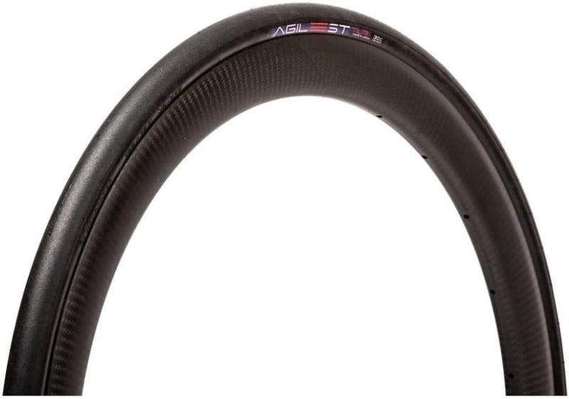 Panaracer إطارات الطريق القابلة للطي Agilest TLR - إطارات دراجات هوائية بدون أنبوب للتحمل والسباق - مقاس 700 x 30C، أسود/أسود - Image 1