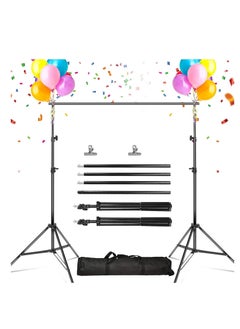 Backdrop Stand, 10Ft Wide Adjustable Backdrop Stand, Background Support System Kit with Clamps Carry Bag for Photography, Wedding, Party Decoration, Photo Video Studio