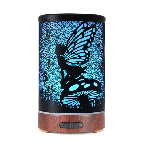 kobodon Essential Oil Diffuser, Ultrasonic Diffuser for Essential Oil, Cool Mist Humidifier Aromatherapy Diffuser with 7 Color Lighting Changing Modes, Waterless Auto Shut-Off for Home（Flower Fairy） - Image 1