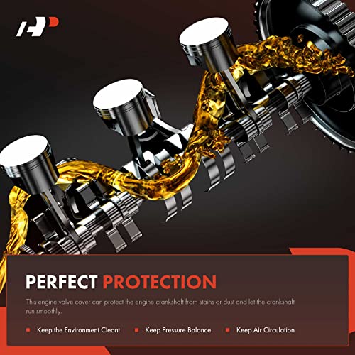 A-Premium Engine Valve Cover, with Valve Cover Gasket, Compatible with Hyundai Elantra 04-06, Tiburon 04-08, Tucson 05-09, Kia Spectra 04-09, Spectra5 05-09, Sportage 05-10, 2.0L Gas - Image 3