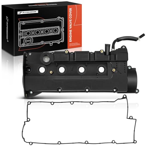 A-Premium Engine Valve Cover, with Valve Cover Gasket, Compatible with Hyundai Elantra 04-06, Tiburon 04-08, Tucson 05-09, Kia Spectra 04-09, Spectra5 05-09, Sportage 05-10, 2.0L Gas - Image 1