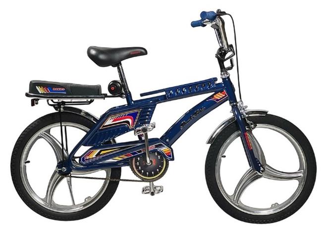 البدر دراجة رامبو حرة فري ستايل بعجلات عريضة وتصميم إندونيسي مع مقعد إضافي ومقعد قابل للتعديل وعجلات رامبو إندونيسية كلاسيكية مع رفرف نيكل, سيكل رامبو جنط من البدر - Image 1