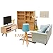 iLAND Dollhouse Couch with Dollhouse Living Room Furniture Set Doll House Furniture and Accessories Set Classic 12pcs - Image 3