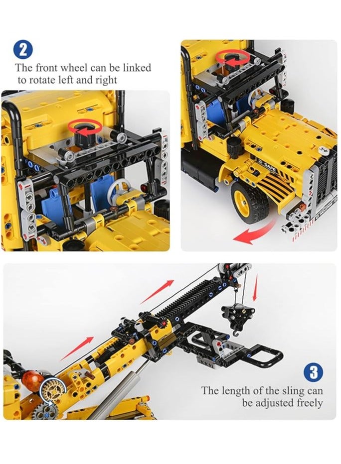 mould king 17011 Educational Heavy-Duty Tow Truck Building Block Toy Set, Technology MOC Road Trailers Building Brick Gift Toys for Boys & Girls  - Image 4