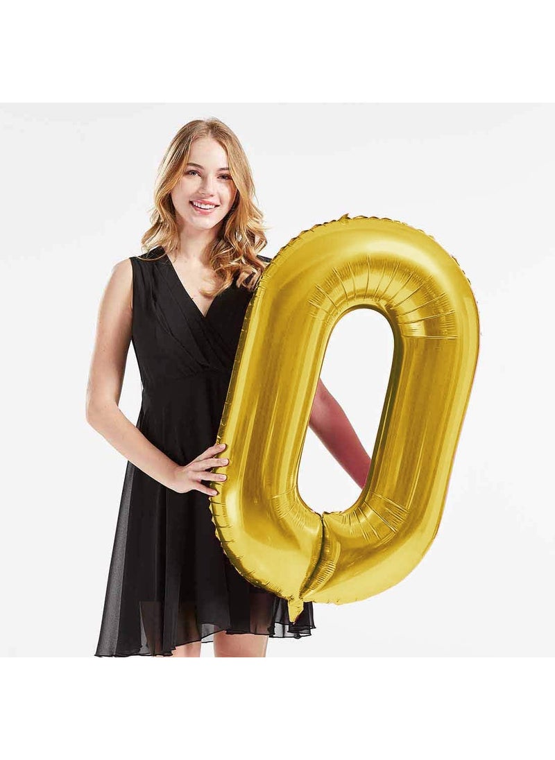 MAGJUCHE 40inch Gold Foil 80 Helium Jumbo Digital Number Balloons 80th Birthday Decoration for Girls or Boys 80 Birthday Party Supplies  - Image 3