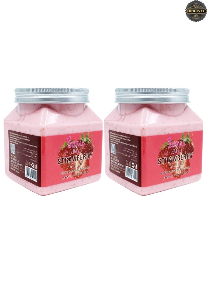 ROVAL 2 Pieces Strawberry Body And Face Scrub  - Image 1