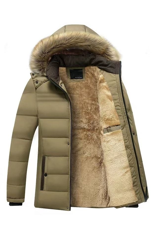 Loquat - Men Can Remove Wool Collar Hat and Wool Padded Jacket - Image 1