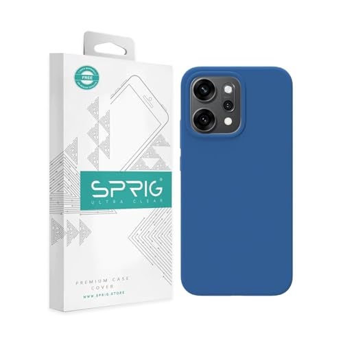 SPRIG Compatible with Oppo Reno 14 Premium SilkTone Back Cover Drop Tested Shock Proof Mobile Case for Men, Women, Boys and Girls with Camera Protection (Navy Blue) - Image 1