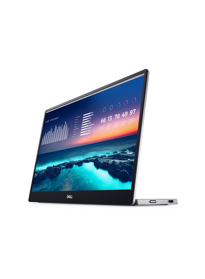 DELL P1424H 14-inch FHD IPS 1080P Portable Monitor, 60 Hz Refresh Rate, 6 ms Response Time, 16.7 Million Colors, 300 nits Brightness, LED Backlight, USB-C Connection Black - Image 2