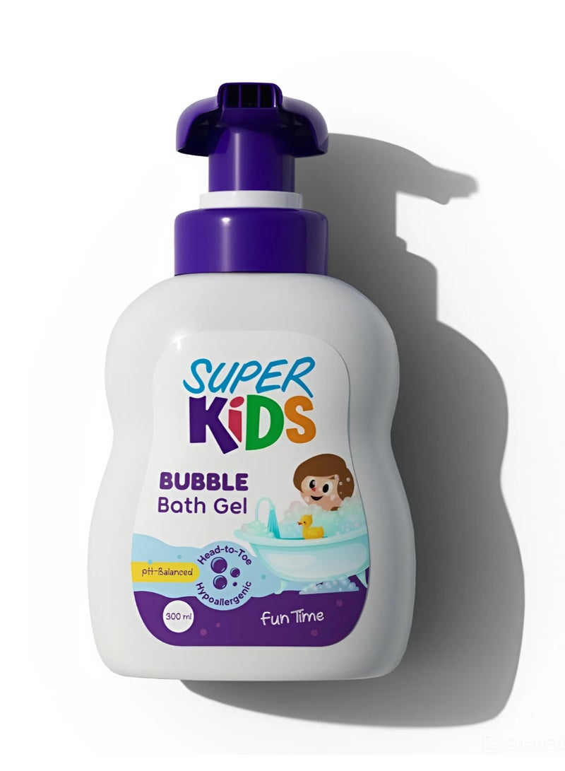 Superkids Bubble Bath Gel for Kids – 300 Ml