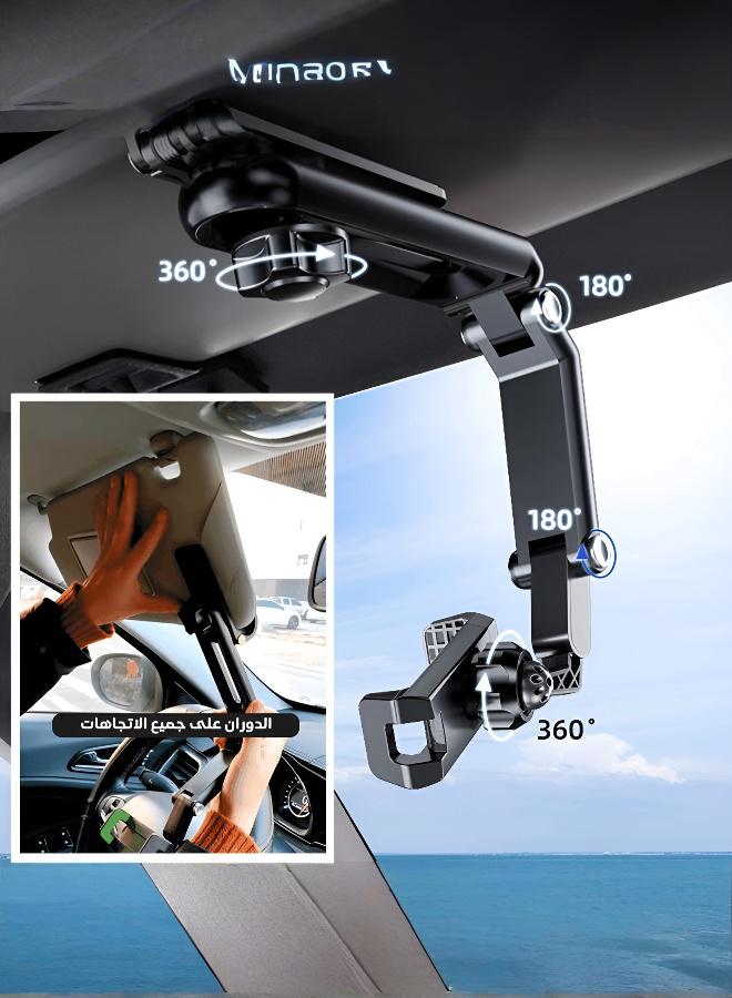 Flexible  Multi-Purpose Car Sunshade with Strong Phone Holder - Image 4