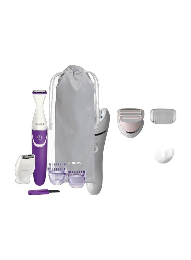 Philips Epilator Series 8000 BRE710/01 Epilator and Esential Bikini Trimmer Combo  - Image 1