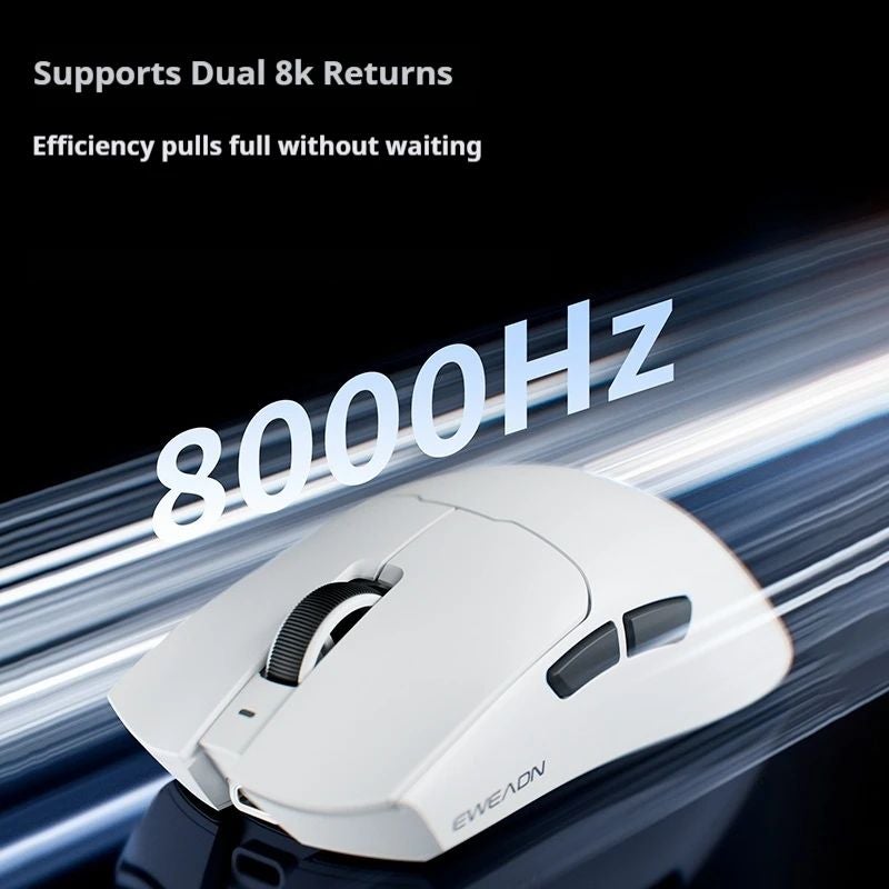 Eweadn S9 Ultra Wireless Gaming Mouse with Paw3950 3395 Sensor Programmable Lightweight Ergonomic, Red - Image 5
