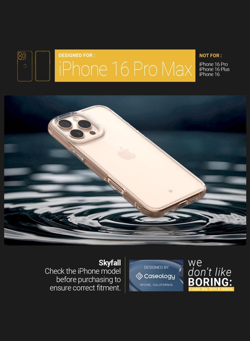 Caseology Skyfall for iPhone 16 Pro MAX Case Cover 2024 - Royal Clear - Image 2