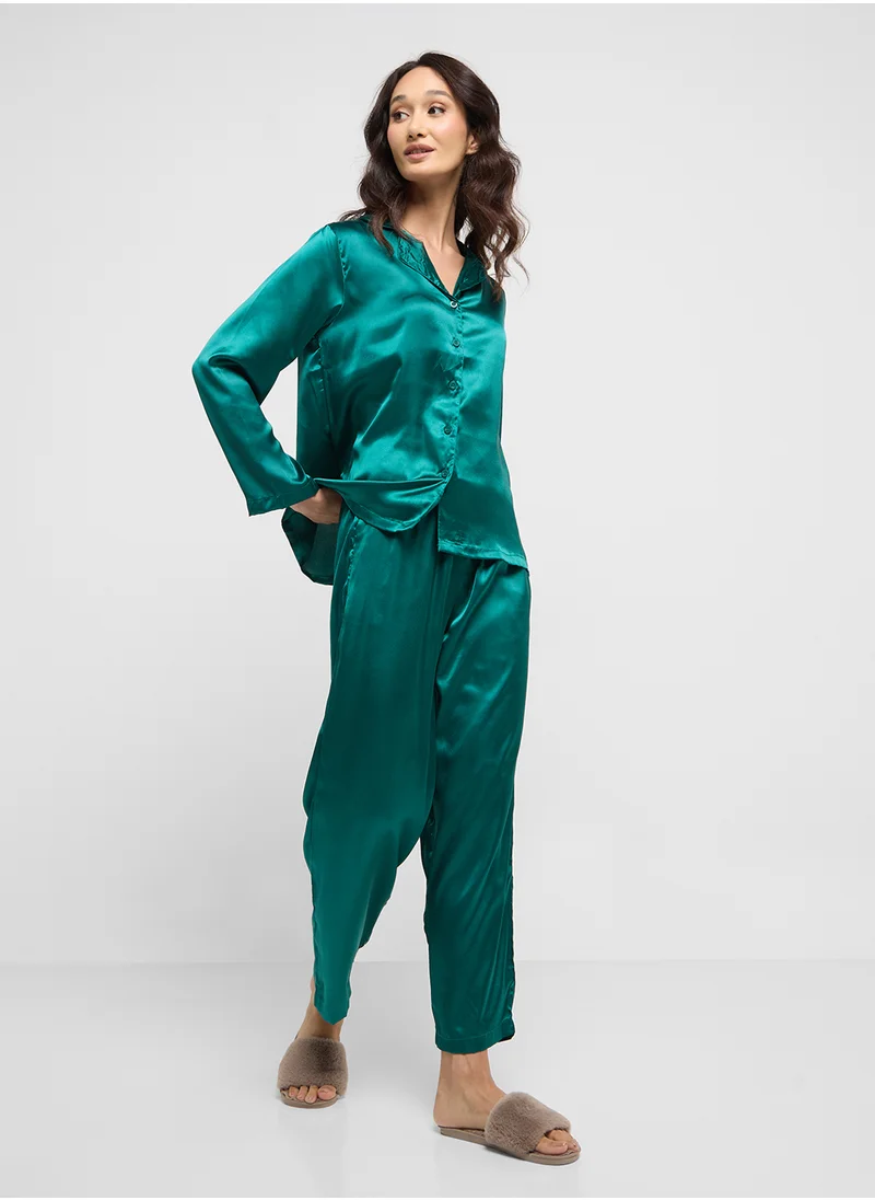 ايلا Satin Pyjama Set