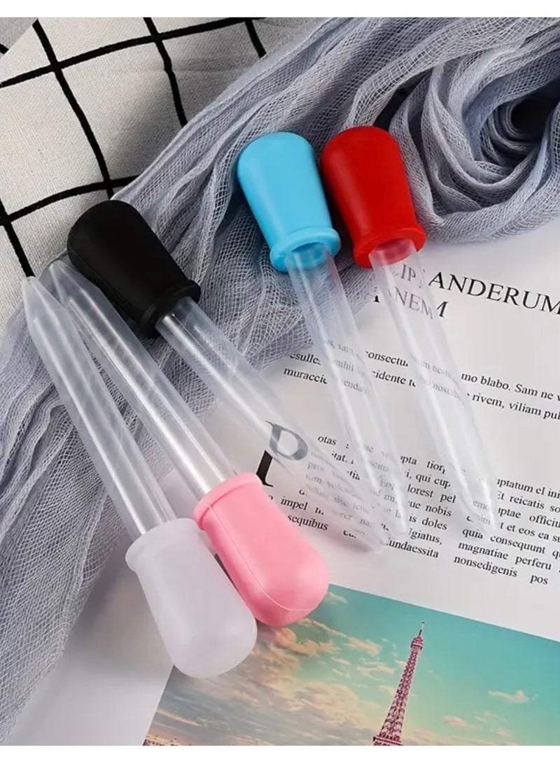 CleanWave - The Pure Effect 6-Pack Silicone Liquid Droppers with Bulb Tip – Reusable Pipettes for Baking, Candy Making, Food Coloring, Essential Oils, Resin Art, Kids Science & Medicine, pet care – Safe, Easy to Clean & Durable - Image 1