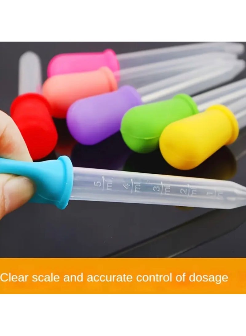 CleanWave - The Pure Effect 6-Pack Silicone Liquid Droppers with Bulb Tip – Reusable Pipettes for Baking, Candy Making, Food Coloring, Essential Oils, Resin Art, Kids Science & Medicine, pet care – Safe, Easy to Clean & Durable - Image 5