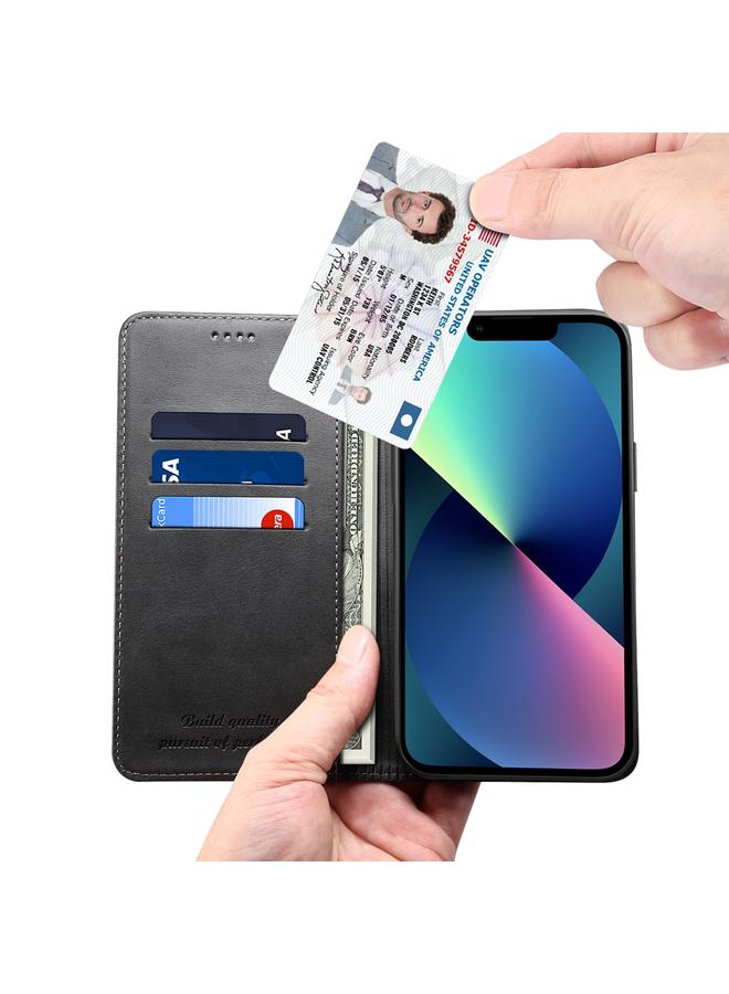 Zaboon Case For iPhone 13 Pro Max Calf Texture Horizontal Flip Leather Case with Holder & Card Slots & Wallet - Image 4