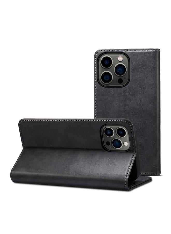 Zaboon Case For iPhone 13 Pro Max Calf Texture Horizontal Flip Leather Case with Holder & Card Slots & Wallet - Image 1