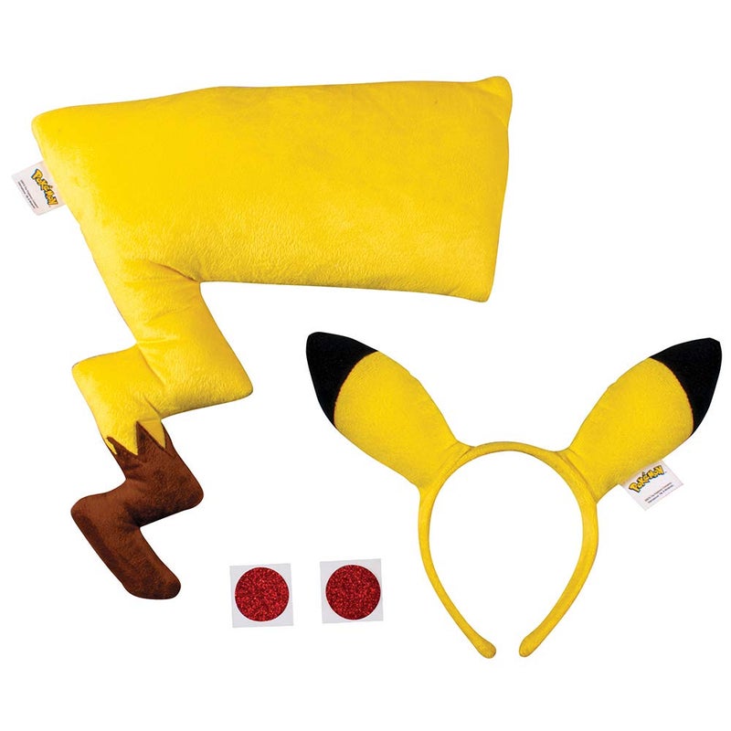 Disguise Pokemon Pikachu Headband & Tail Costume Accessory Ktt, Yellow, Adult Size - Image 3