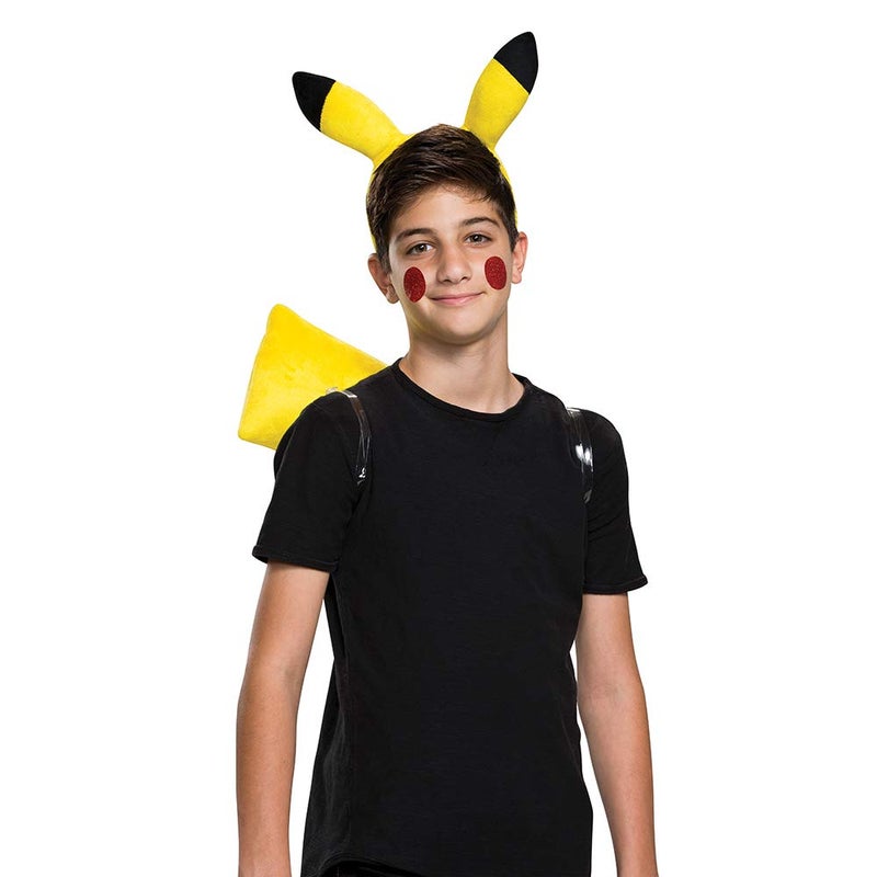 Disguise Pokemon Pikachu Headband & Tail Costume Accessory Ktt, Yellow, Adult Size - Image 5