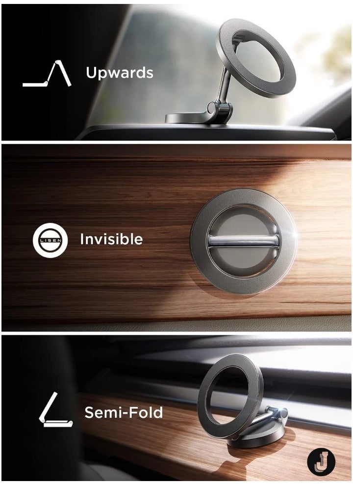 JAJEEK "1080 MagSafe Car Phone Holder – Magnetic Mobile Support for iPhone 14/13 Pro Max & Plus" - Image 5