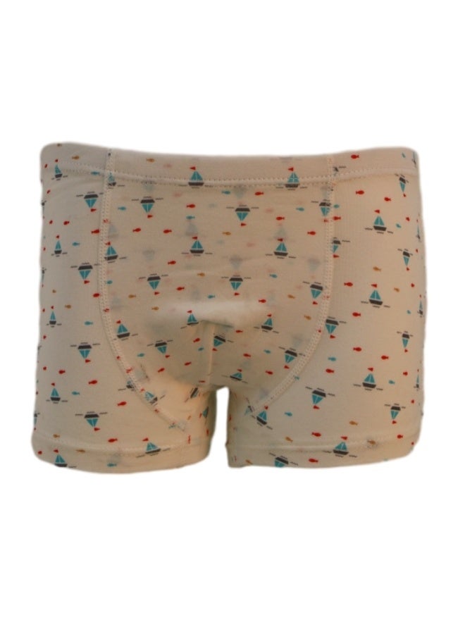 JOANNA JOANNA 970134 Boy's Sea Life & Boat Design Boxer Shorts 3-Pack Underwear, Multicolor  - Image 2