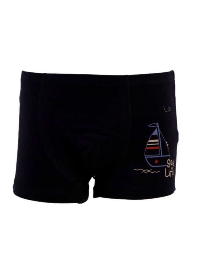 JOANNA JOANNA 970134 Boy's Sea Life & Boat Design Boxer Shorts 3-Pack Underwear, Multicolor  - Image 5