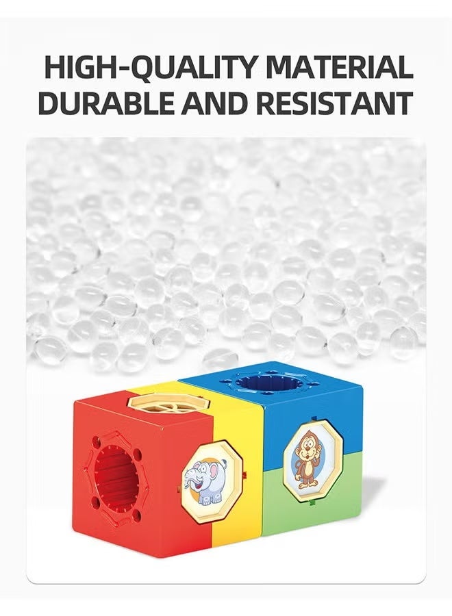 Building Blocks Set,267 PCS Magnetic Tiles Building Blocks Set Toys, Magnetic Assembled Slide Ball Toy, Sliding Ball Magnetic Building Block Set, DIY Assembly Toy Set Educational Toys,Children's DIY Stacking Building Blocks,Gift For 3-6 Year Boys Girls - Image 4