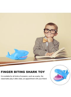 KASTWAVE Shark Dentist Teeth Toys, Dentist Game Biting Finger Games Funny Tricky Chomp Hand Game, Daring Test Game for Kids Toddler Adult Gift Party Favor Gift Dark Blue  - Image 5