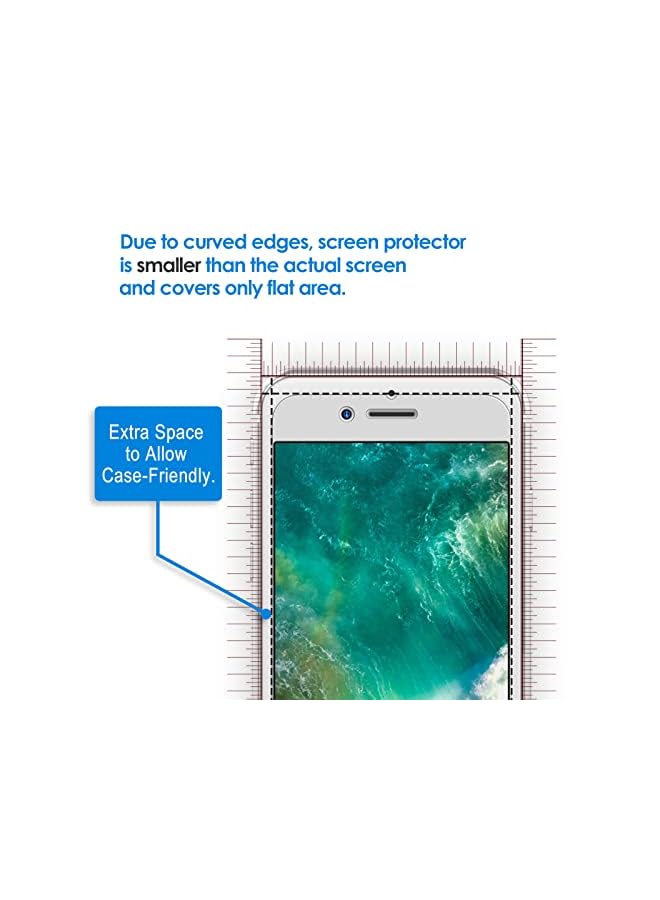 Jetech Screen Protector For Iphone 8 And Iphone 7, 4.7-Inch, Case Friendly, Tempered Glass Film, 2-Pack - Image 3