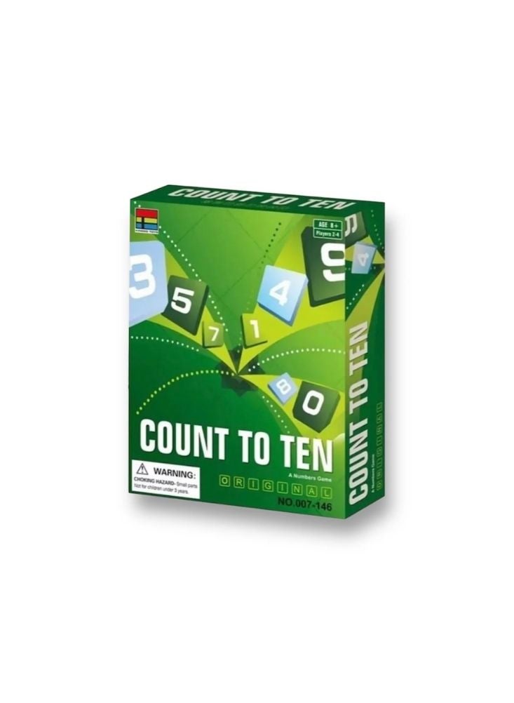 Premium Count to Ten Educational Number Board Game – Green Math Learning Game for Kids Family Play - Image 2