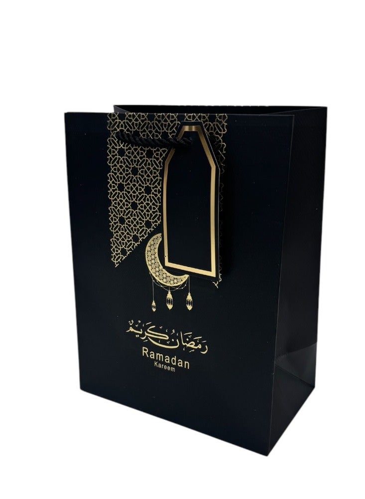 Doodle Kiddo 6 Pcs Ramadan Gift Bags Black & Gold - Image 3