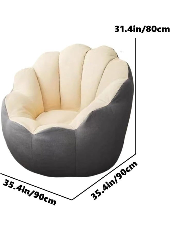 Zayn comforts Cozy Flower Single Sofa  Simple and Stylish Lounge Chair for Bedroom & Living Room (Blue) - Image 2