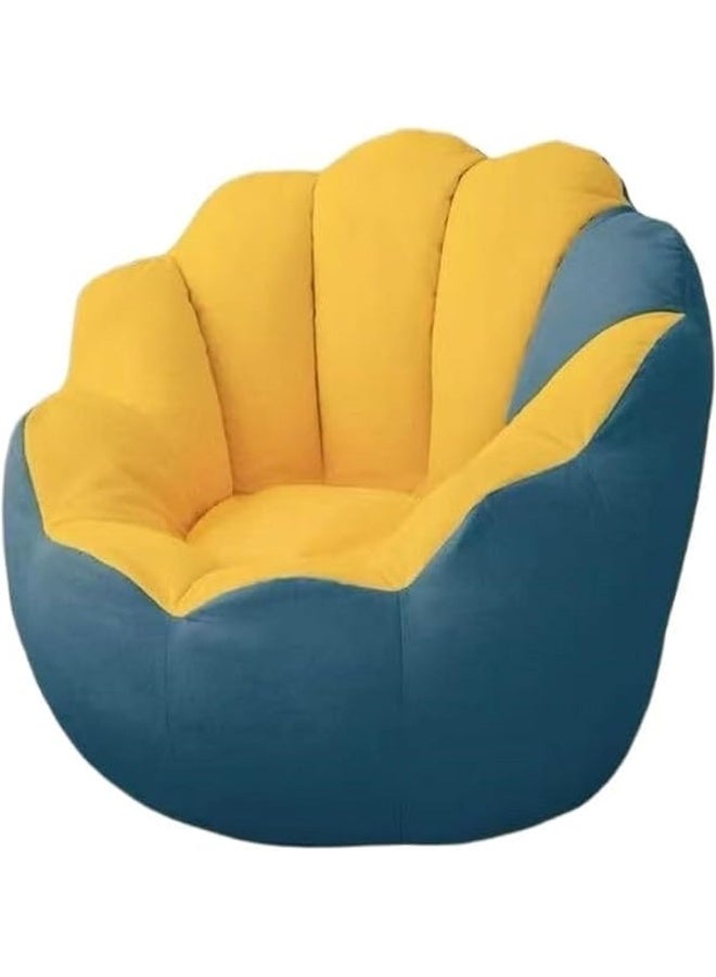 Zayn comforts Cozy Flower Single Sofa  Simple and Stylish Lounge Chair for Bedroom & Living Room (Blue) - Image 1