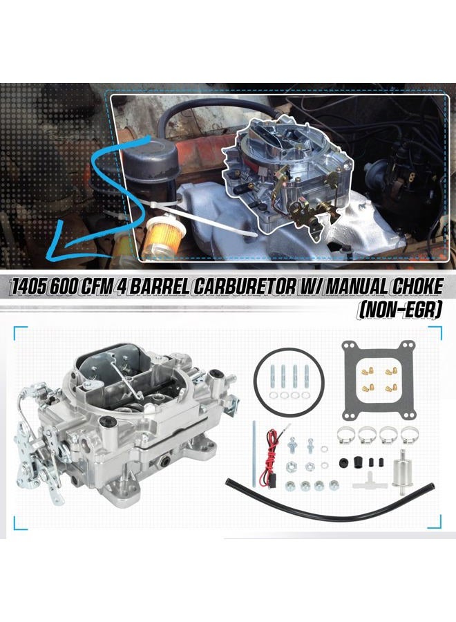SJDYYMX 1405 600 CFM 4 Barrel Carburetor w/Manual Choke (Non-EGR) - Image 2