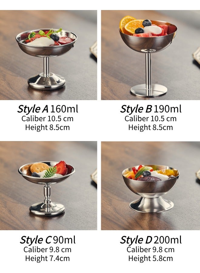 Stainless steel Cutlery Tray, Dessert cup, ice cream cup, dessert tray  - Image 3