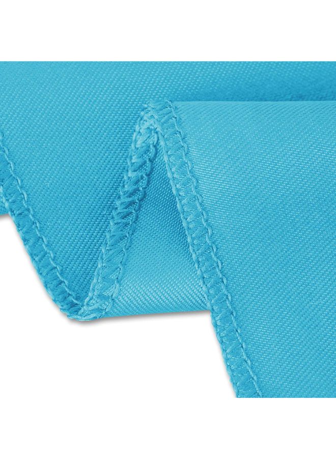 NIBEMINENT Solid Pattern Table Cloth Turquoise 118inch - Image 2