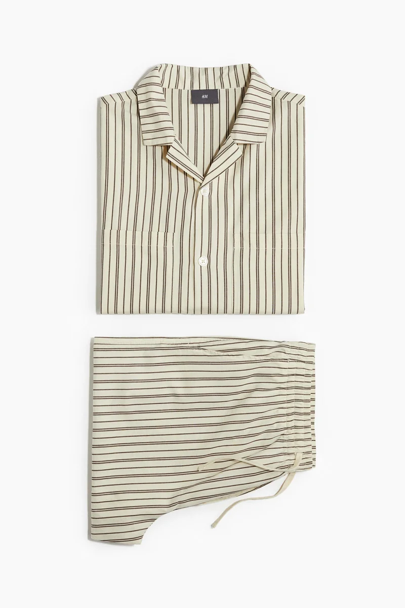 H&M Cotton pyjama shorts and shirt