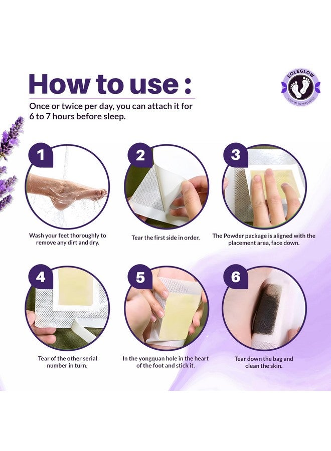 Soleglow Ultra Premium Detox Foot Patches - Cleansing Toxin Remover Foot Pads For Men And Women Stress Relief & Detoxification (Pack of 1) - Image 5