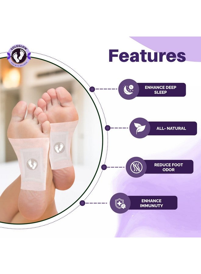 Soleglow Ultra Premium Detox Foot Patches - Cleansing Toxin Remover Foot Pads For Men And Women Stress Relief & Detoxification (Pack of 1) - Image 3