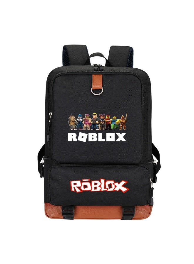 روبلوكس حقيبة الظهر المدرسية Roblox أسود / بني - Image 1