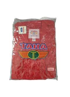 TAHA Safety Protective Workwear Coverall - Twill Fabric, Full-Body Industrial Suit, Breathable Fabric for Construction & Hazardous Environments, Red, Size-M  - Image 1