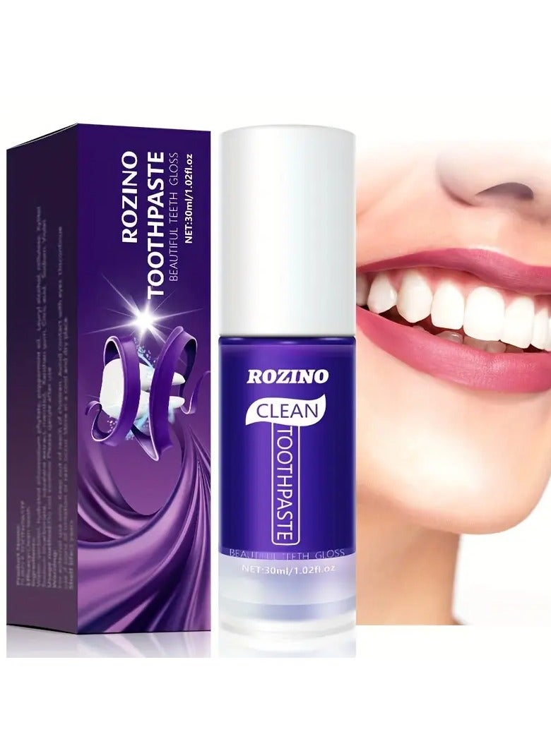 Rozino Teeth Clean Toothpaste, 30ml, Deep Clean Stains And Plaque, Fresh Breath, Brighten Teeth, For Home And Travel, Plant Squalane - Image 3