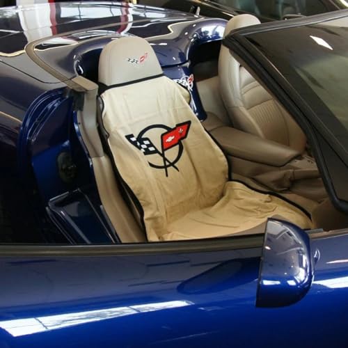 SR1 Performance C5 Corvette Seat Cover/Seat Towels for 1997-2004 C5 & Z06 (Tan, Set) - Image 3
