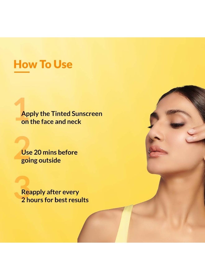 Fixderma Shadow Tinted Sunscreen SPF 50 PA+++ | Sunscreen with Vitamin E I Even Tone I Tinted Foundation Like Finish I UVA & UVB Protection | Lightweight, Broad Spectrum Protection I For All Skin Types - 30gm - Image 4