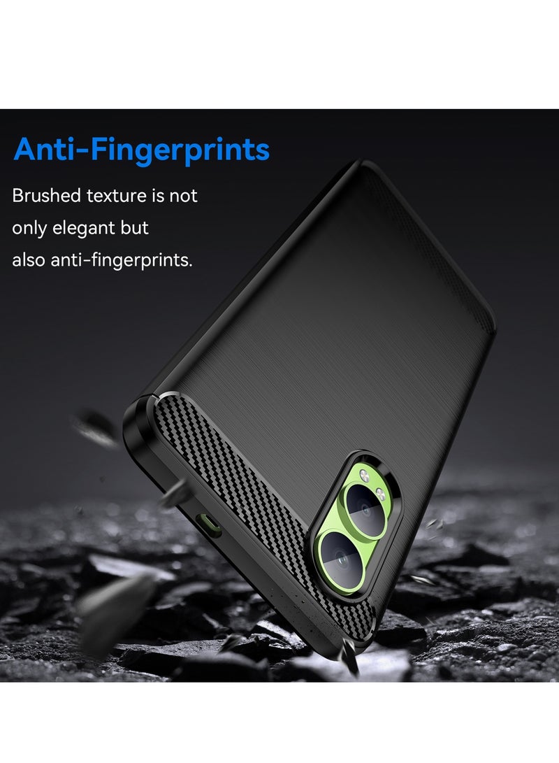 لـ OnePlus Nord CE4 Lite 5G غطاء الحالة, عالية الجودة رقيقة وخفيفة الوزن فرشاة مريحة TPU ناعمة الشعور الهاتف الخلوي حالة حماية لـ OnePlus Nord CE4 Lite 5G, أسود - Image 3